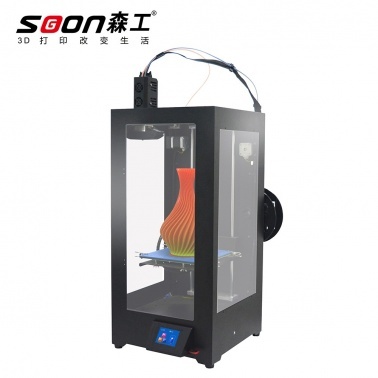 森工科技(soongon)M2048X 混色3D打印机(二进一出喷头 打印四种模式:混色、分层、双色、单色 一年保修 黑色)